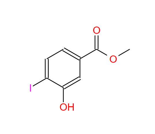 3-羟基-4-碘苯甲酸甲酯,METHYL-4-IODO-3-HYDROXY BENZOATE