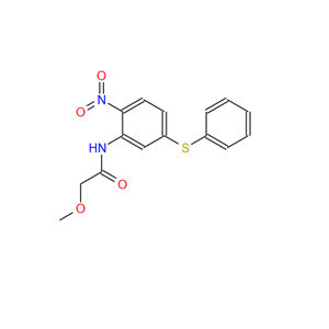 63470-85-9；2-甲氧基-N-[2-硝基-5-(苯基硫代)苯基]乙酰胺