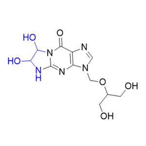 更昔洛韦杂质16,3-(((1,3-dihydroxypropan-2-yl)oxy)methyl)-6,7-dihydroxy-3,5,6,7- tetrahydro-9H-imidazo[1,2-a]purin-9-one