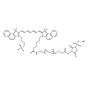 吲哚菁绿-八聚乙二醇-磺酸-Osu,ICG-PEG8-Sulfo-Osu