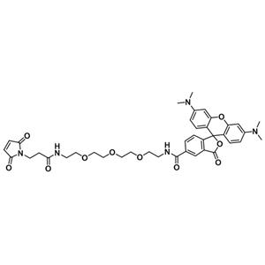 四甲基罗丹明-三聚乙二醇-马来酰亚胺,TMR-PEG3-Maleimide