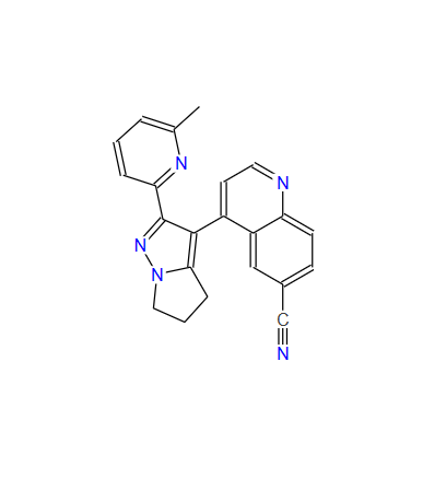 GALUNISERTIB 中间体,4-(2-(6-methylpyridin-2-yl)-5,6-dihydro-4H-pyrrolo[1,2-b]pyrazol-3-yl)quinoline-6-carbonitrile