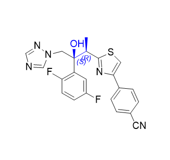 艾沙康唑鎓杂质22,4-(2-((2R,3S)-3-(2,5-difluorophenyl)-3-hydroxy-4-(1H-1,2,4-triazol-1- yl)butan-2-yl)thiazol-4-yl)benzonitrile