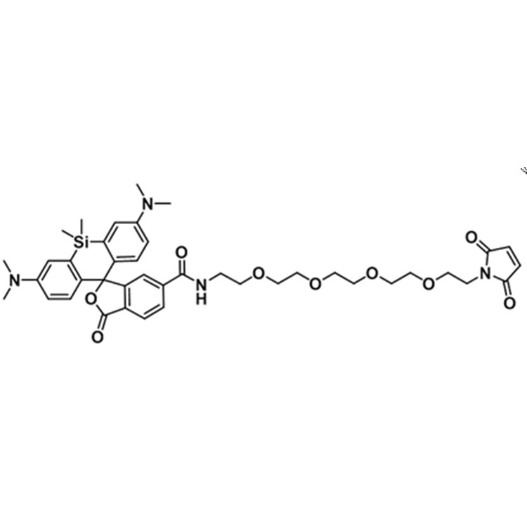 硅基羅丹明-四聚乙二醇-馬來酰亞胺,SiR-PEG4-Maleimide