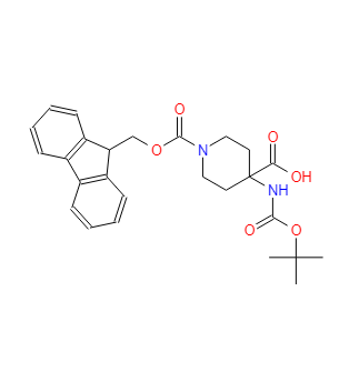 4-(叔丁氧羰基氨基)-1-芴甲氧羰基哌啶-4-羧酸,4-TERT-BUTOXYCARBONYLAMINO-PIPERIDINE-1,4-DICARBOXYLIC ACID MONO-TERT-BUTYL ESTER