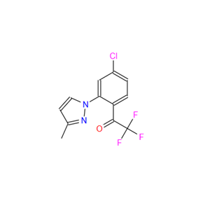 1- [4-氯-2-(3-甲基-1H-吡唑-1-基)苯基] -2,2,2-三氟乙烷-1-酮
