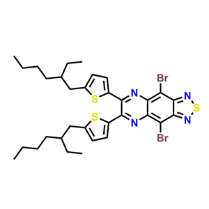 4,9-二溴-6,7-雙(5-異辛基噻吩-2-基)-[1,2,5]噻二唑[3,4-g]喹喔啉