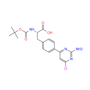 (S)-3-[4-(2-氨基-6-氯嘧啶-4-基)苯基]-2-[(叔丁氧羰基)氨基]丙酸