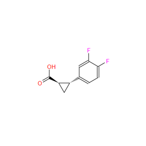 (1R,2S)-REL-2-(3,4-二氟苯基)环丙基甲酸；220352-36-3