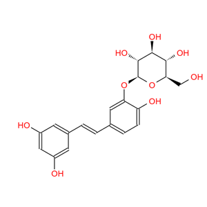 曲札芪苷，白皮杉醇-3'-O-葡萄糖苷，94356-26-0，Piceatannol-3'-O-glucoside