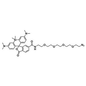 SiR-PEG4-azide，硅基罗丹明-四聚乙二醇-叠氮，SiR-PEG4-N3