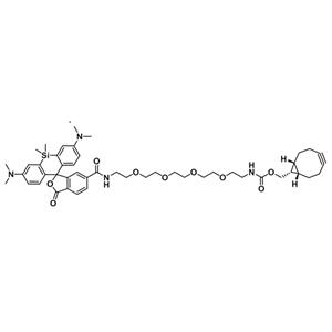 SiR-PEG4-BCN，硅基罗丹明-四聚乙二醇-环丙烷环辛炔