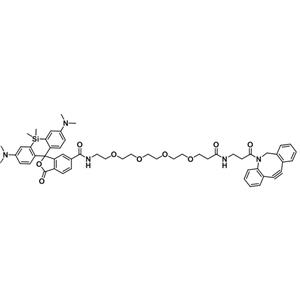 SiR-PEG4-DBCO，硅基罗丹明-四聚乙二醇-二苯基环辛炔