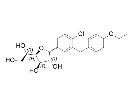 达格列净杂质14,(2R,3R,4R,5R)-2-(4-chloro-3-(4-ethoxybenzyl)phenyl)-5-((R)-1,2-dihydroxyethyl)tetrahydrofuran-3,4-dio