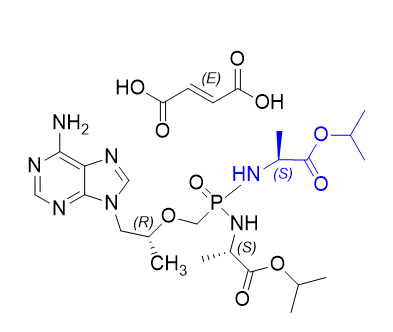 替诺福韦拉酚氨酯杂质01；替诺福韦艾拉酚胺杂质01,diisopropyl 2,2'-((((((R)-1-(6-amino-9H-purin-9-yl)propan-2-yl)oxy)methyl)phosphoryl)bis(azanediyl))(2S,2'S)-dipropionate fumarate