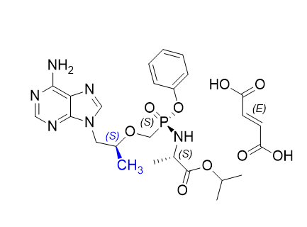 替诺福韦拉酚氨酯杂质05；替诺福韦艾拉酚胺杂质05,isopropyl ((S)-((((S)-1-(6-amino-9H-purin-9-yl)propan-2-yl)oxy)methyl)(phenoxy)phosphoryl)-L-alaninate fumarate