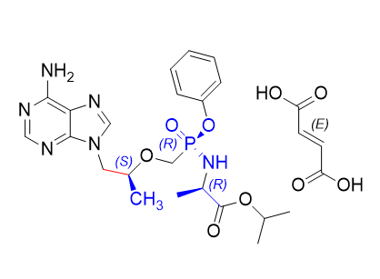 替诺福韦拉酚氨酯杂质11；替诺福韦艾拉酚胺杂质11,isopropyl ((R)-((((S)-1-(6-amino-9H-purin-9-yl)propan-2-yl)oxy)methyl)(phenoxy)phosphoryl)-D-alaninate fumarate