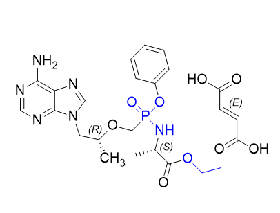 替诺福韦拉酚氨酯杂质13,ethyl (((((R)-1-(6-amino-9H-purin-9-yl)propan-2-yl)oxy)methyl)(phenoxy)phosphoryl)-L-alaninate fumarate