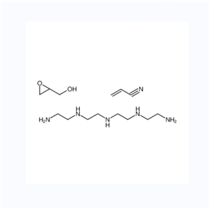 2-丙烯腈与缩水甘油和四亚乙基五胺的反应产物	