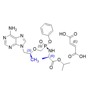 替诺福韦拉酚氨酯杂质10；替诺福韦艾拉酚胺杂质10,isopropyl ((S)-((((S)-1-(6-amino-9H-purin-9-yl)propan-2-yl)oxy)methyl)(phenoxy)phosphoryl)-D-alaninate fumarate