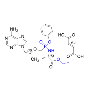 替诺福韦拉酚氨酯杂质13,ethyl (((((R)-1-(6-amino-9H-purin-9-yl)propan-2-yl)oxy)methyl)(phenoxy)phosphoryl)-L-alaninate fumarate