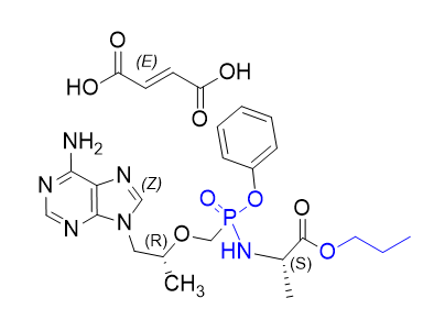 替諾福韋拉酚氨酯雜質(zhì)36,(2S)-propyl 2-((((((R)-1-(6-amino-9H-purin-9-yl)propan-2-yl)oxy)methyl)(phenoxy)phosphoryl)amino)propanoate fumaric acid salt