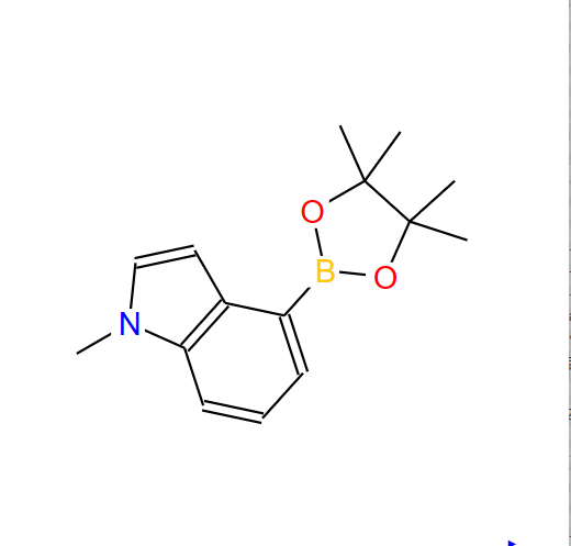 1-甲基-4-(4,4,5,5-四甲基-1,3,2-二噁硼烷-2-基)-1H-吲哚,1-Methyl-4-(4,4,5,5-tetramethyl-1,3,2-dioxaborolan-2-yl)-1H-indole