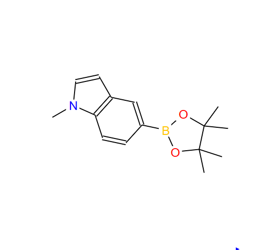 1-甲基吲哚-5-硼酸频哪醇酯,1-METHYL-5-(4,4,5,5-TETRAMETHYL-1,3,2-DIOXABOROLAN-2-YL)-1H-INDOLE