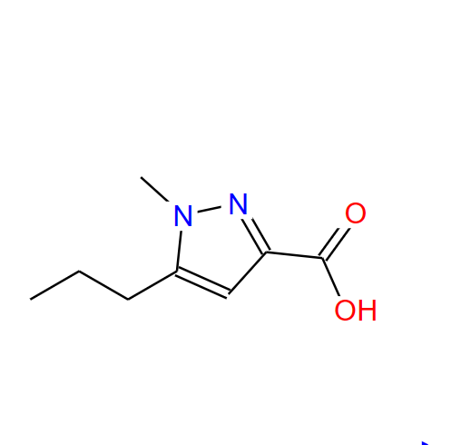 1-甲基-5-丙基-1H-吡唑-3-甲酸,1H-Pyrazole-3-carboxylicacid,1-methyl-5-propyl-(9CI)