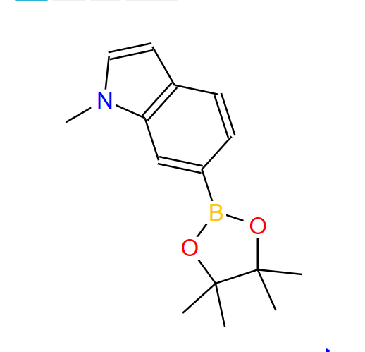 1-甲基- 6 -(4,4,5,5 -四甲基-1,3,2 - 二氧硼戊环-2-基)-1H -吲哚,1-Methyl-6-(4,4,5,5-tetramethyl-1,3,2-dioxaborolan-2-yl)-1H-indole