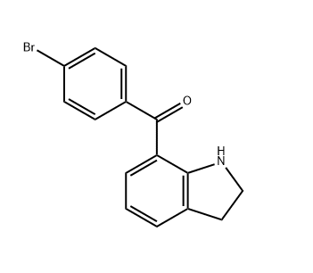 7-（4-溴苯甲酰）-2，3-二氢吲哚,(4-bromophenyl)(indolin-7-yl)methanone
