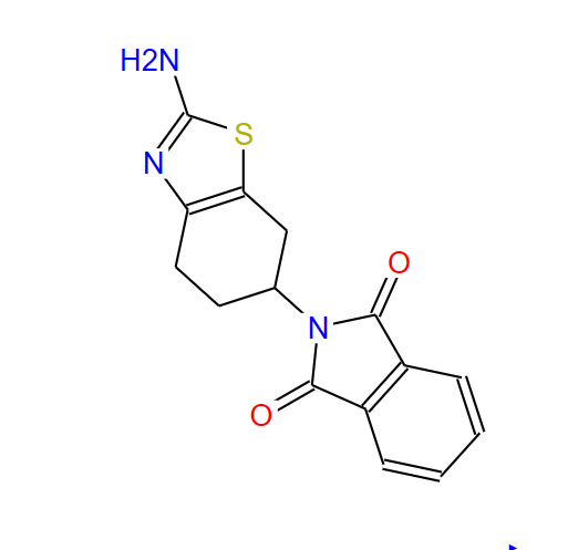 2-氨基-6-苯二甲酰亚氨基-4,5,6,7-四氢苯并噻唑,2-Amino-6-phthalimido-4,5,6,7-tetrahydro benzothiazole