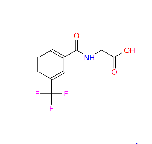 间三氟甲基马尿酸,2-[3-(Trifluoromethyl)benzoyl]aminoacetic acid