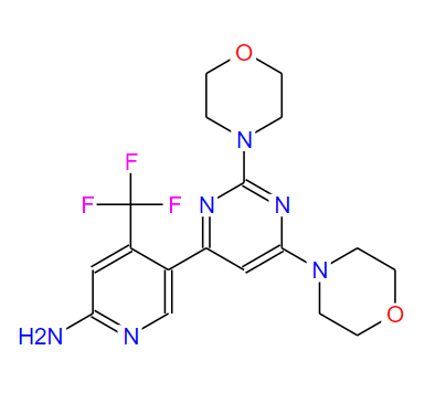 5-[2,6-二(4-吗啉基)-4-嘧啶基]-4-(三氟甲基)-2-吡啶胺,NVP-BKM-120