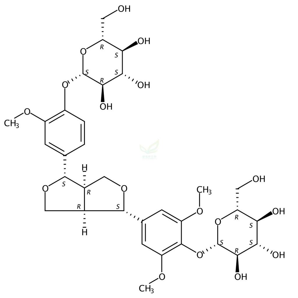 (+)-杜仲树脂酚双葡萄糖苷,(+)-Mediresinol Di-O-β-D-glucopyranoside