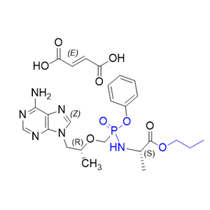 替諾福韋拉酚氨酯雜質(zhì)36,(2S)-propyl 2-((((((R)-1-(6-amino-9H-purin-9-yl)propan-2-yl)oxy)methyl)(phenoxy)phosphoryl)amino)propanoate fumaric acid salt