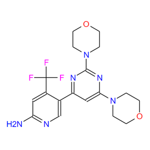 5-[2,6-二(4-吗啉基)-4-嘧啶基]-4-(三氟甲基)-2-吡啶胺