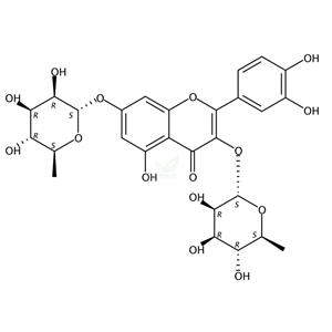 槲皮素-3,7-二-O-鼠李糖苷 
