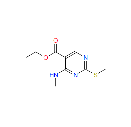 4-甲胺基-2-甲硫基-5-嘧啶甲酸乙酯,4-MethylaMino-2-Methylsulfanyl-pyriMidine-5-carboxylic acid ethyl ester
