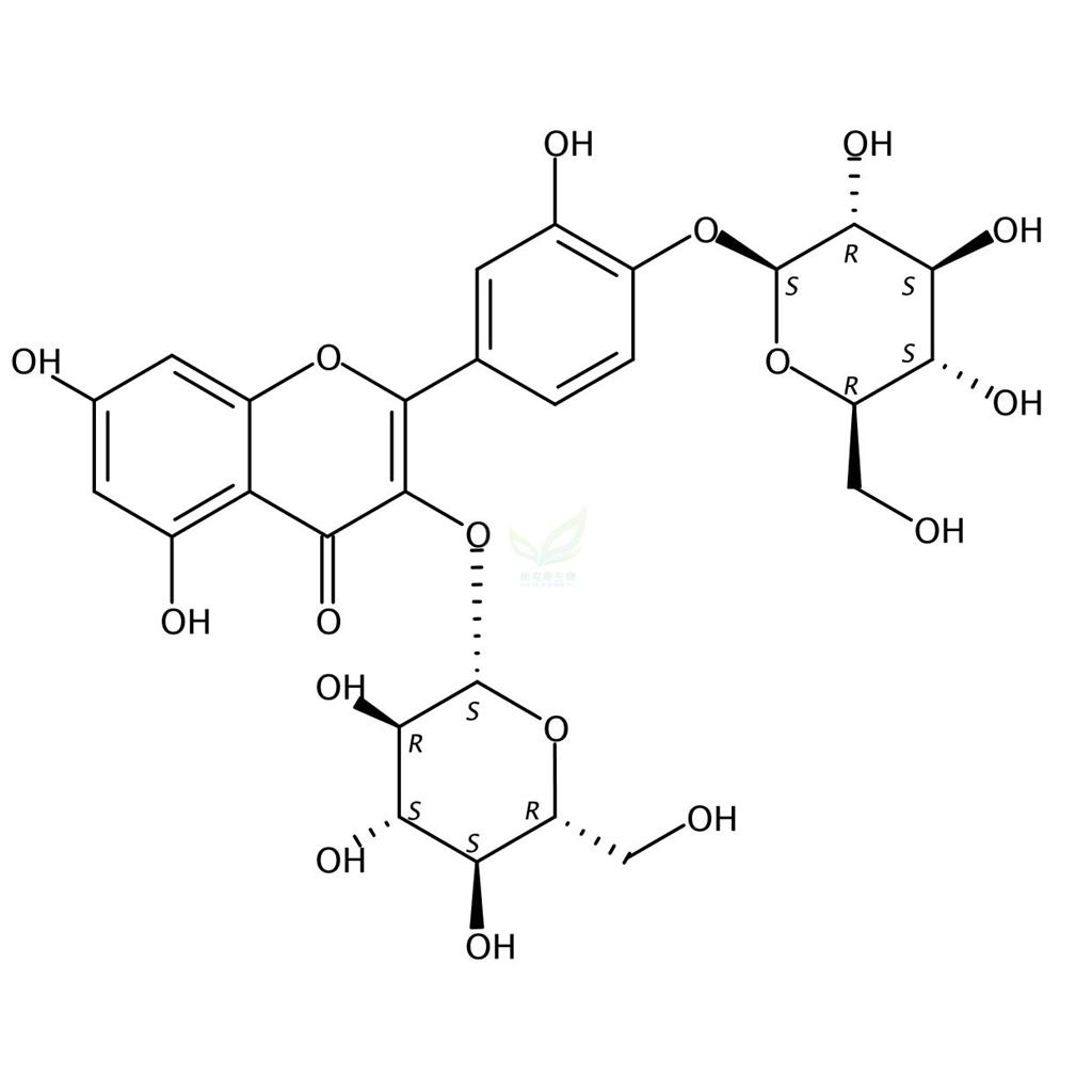 槲皮素-3,4′-二-O-葡糖苷,Quercetin 3,4′-di-O- glucoside