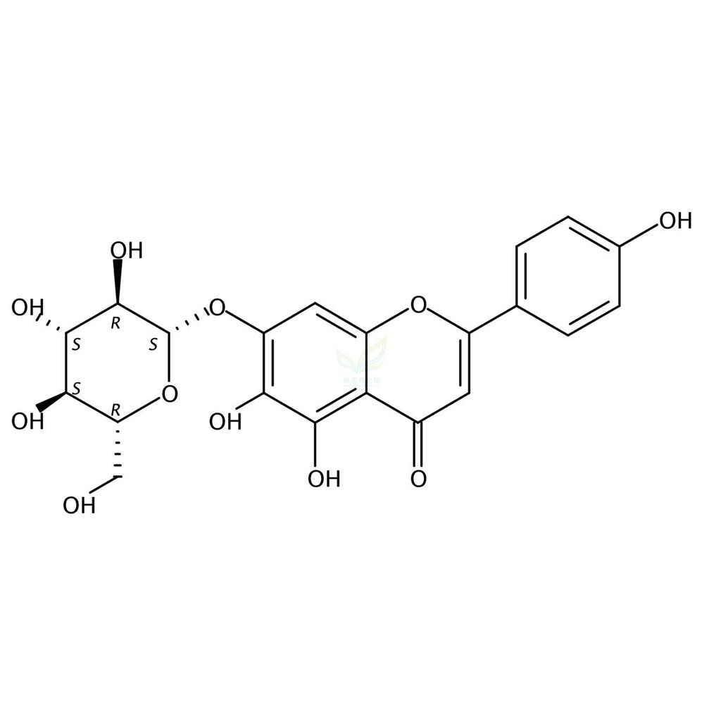 野黃芩素-7-O-葡萄糖苷,Scutellarein-7-O-glucoside