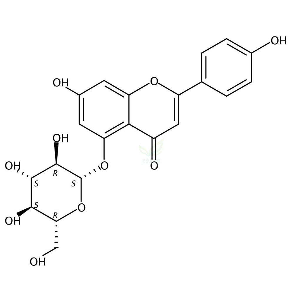 芹菜素-5-O-葡萄糖苷,Apigenin 5-O-glucoside;Apigenin 5-O-glucopyranoside