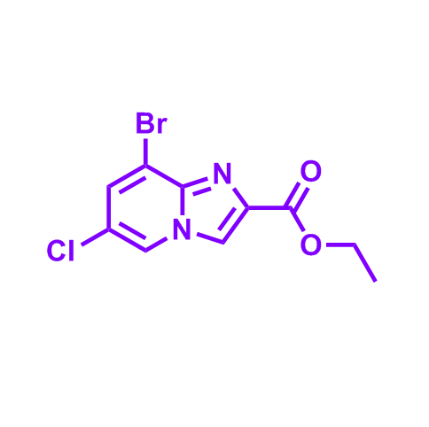 8-溴-6-氯咪唑并[1,2-a]吡啶-2-羧酸乙酯,Ethyl 8-bromo-6-chloroimidazo[1,2-a]pyridine-2-carboxylate
