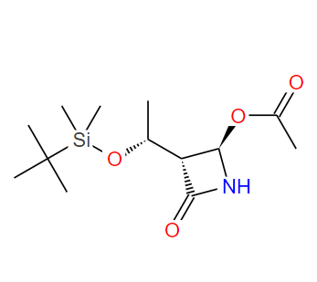 (3R,4R)-4-乙酰氧基-3-[(R)-1-(叔丁基二甲基硅氧基)乙基]-2-氮杂环丁酮,(3R,4R)-4-Acetoxy-3-[(R)-1-(tert-butyldimethylsilyloxy)ethyl]-2-azetidinone