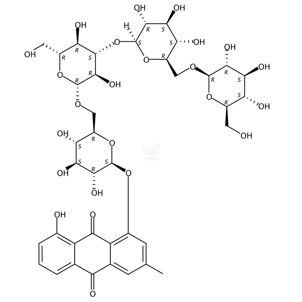 大黃酚-1-O-β-四葡萄糖苷,Chrysophanol 1-O-beta-tetraglucoside