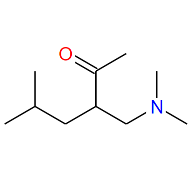 3-[(二甲基氨基)甲基]-5-甲基-2-己酮,3-[(dimethylamino)methyl]-5-methylhexan-2-one
