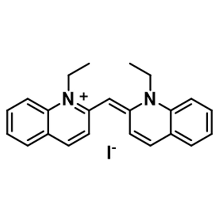 (E)-1-乙基-2-((1-乙基喹啉-2(1H)-亚基)甲基)喹啉-1-鎓碘化物,(E)-1-Ethyl-2-((1-ethylquinolin-2(1H)-ylide ne)methyl)quinolin-1-ium iodide