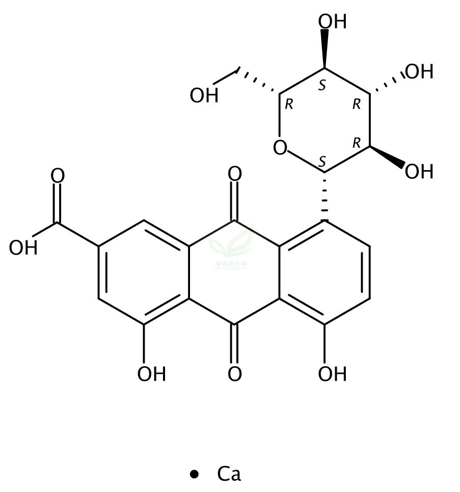 大黃酸-8-O-葡萄糖苷鈣鹽,Rhein-8-glucoside calcium salt