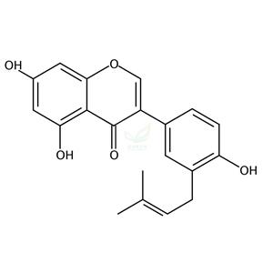 3′-二甲基烯丙基染料木黄酮  68436-47-5