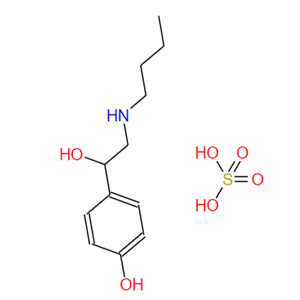 硫酸丁酚胺,butyl-[2-hydroxy-2-(4-hydroxyphenyl)ethyl]azanium,sulfate